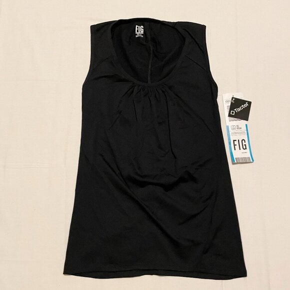 Fig Clothing Ocean Tank Top Black Womens Size Small - Picture 1 of 16